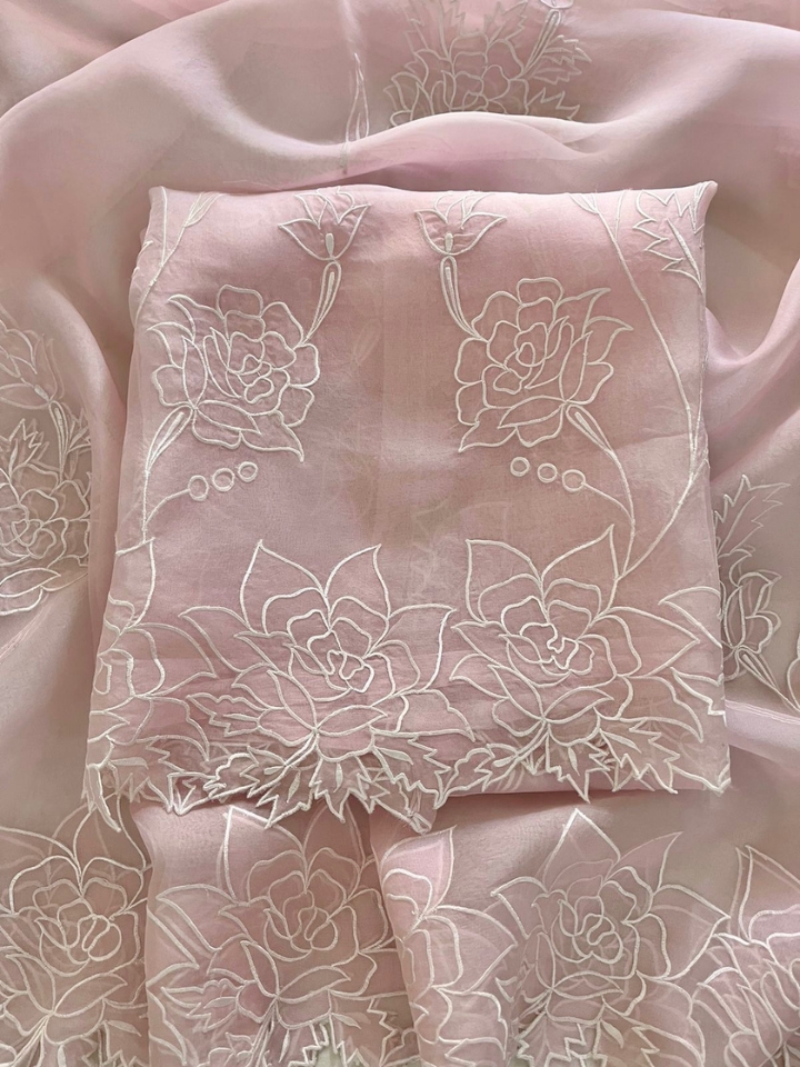 Organza Applique Work