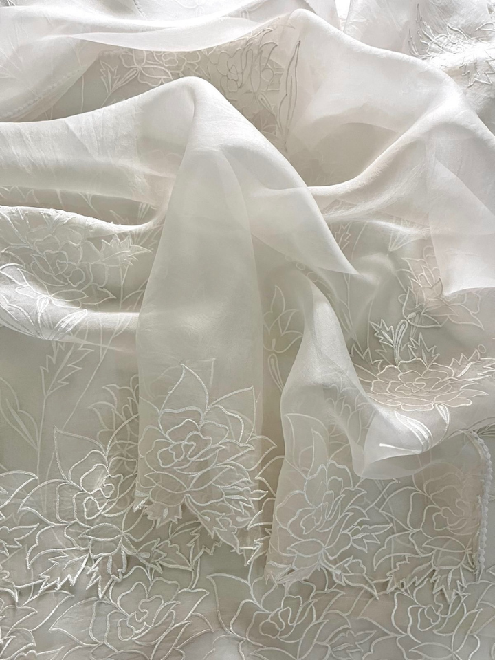 Organza Applique Work