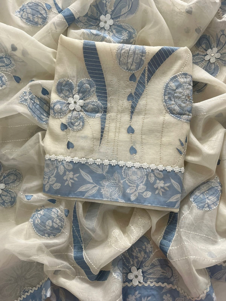 Elegant Appliqué Work Set