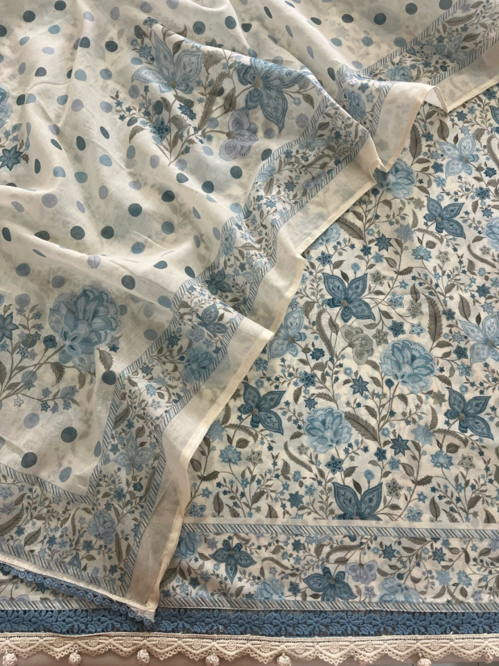 Soothing Floral Mulmul Cotton Sets