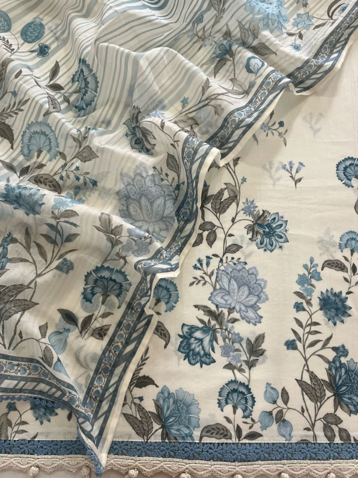 Soothing Floral Mulmul Cotton Sets