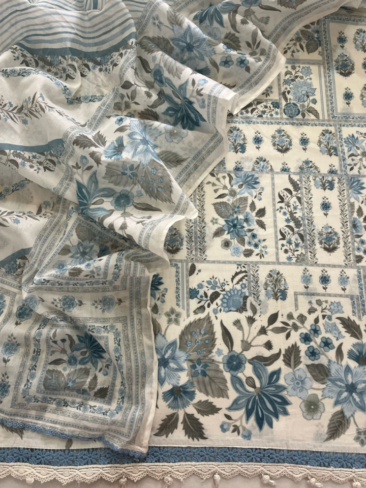 Soothing Floral Mulmul Cotton Sets