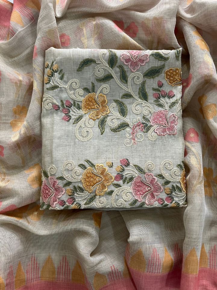 Floral Chanderi