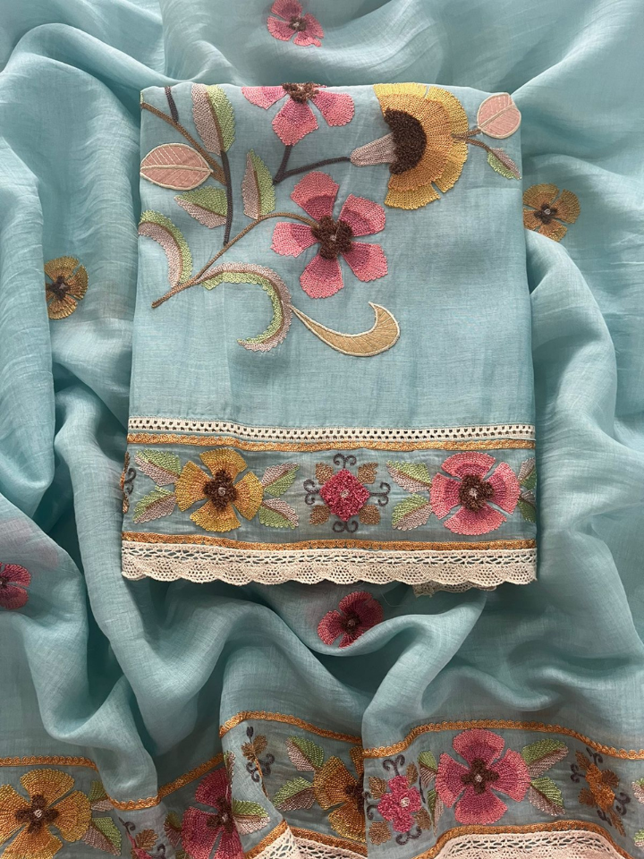 Floral Chanderi