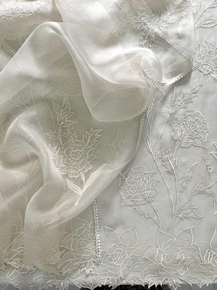 Organza Applique Work