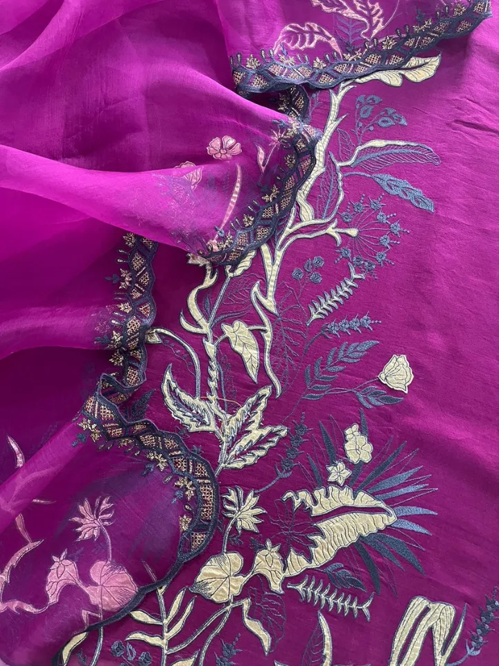 Exclusive Gold Appliqué Work