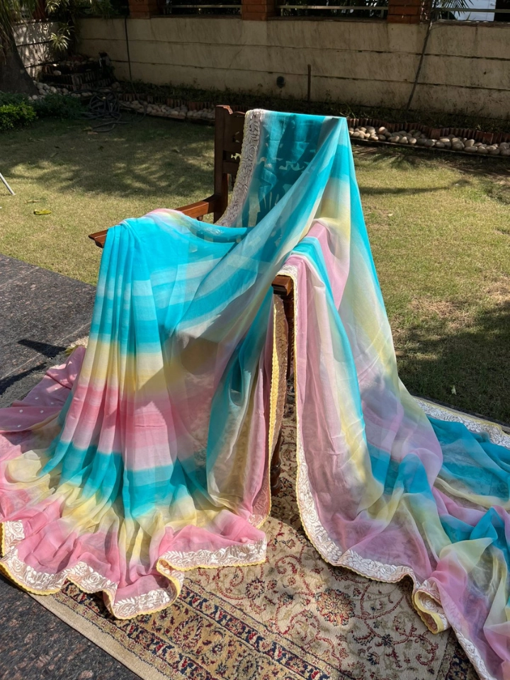 Chiffon Parsi Embroidery